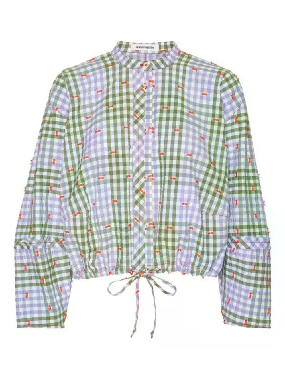 Henrik Vibskov checked gathered blouse